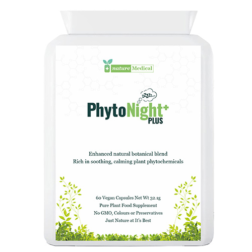 PhytoNightPlus+ 60 Capsules.  Rich in soothing, calming plant botanicals. Expiry 7/24